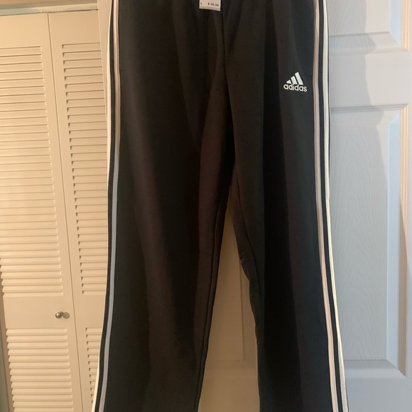 ADIDAS BLACK AND NAVY BLUE SWEAT PANTS, Size Each are a size large, Never worn. - Picture 8 of 9
